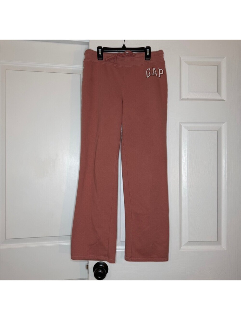 Gap Straight Leg Sweatpants Pink Mauve Embroidered Gap Women Small